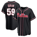 Tlead P.Phillies #59 Jhoan Duran Player Black Fashion Out Home Game Stitched Jerseys
