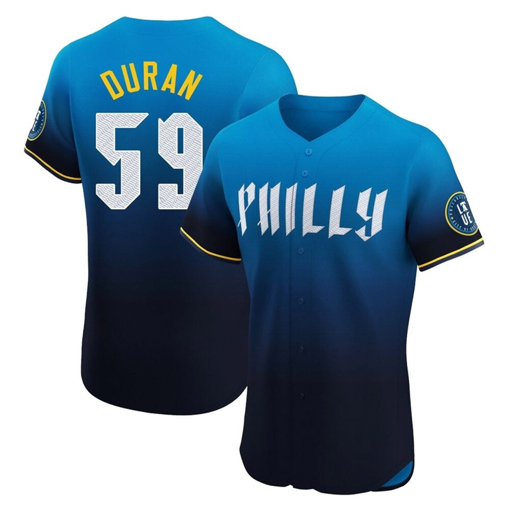 Tlead P.Phillies #59 Jhoan Duran Player Blue City Connect Home Limited Elite Stitched Jerseys