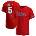 Tlead P.Phillies #5 Bryson Stott Player Red Home Limited Elite Stitched Jerseys