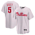 Tlead P.Phillies #5 Bryson Stott Player White Home Game Stitched Jerseys