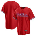 Tlead P.Phillies Blank Player Red Home Game Stitched Jerseys
