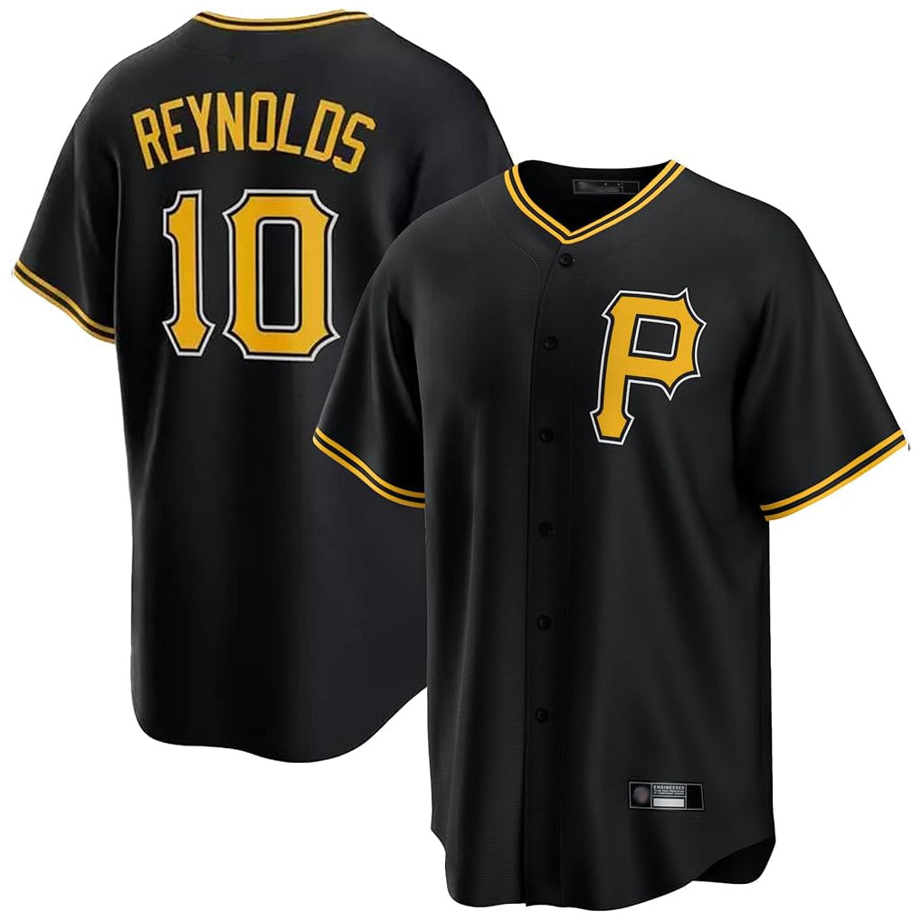 Tlead P.Pirates #10 Bryan Reynolds Player Black Alternate 2025 Home Game Stitched Jerseys