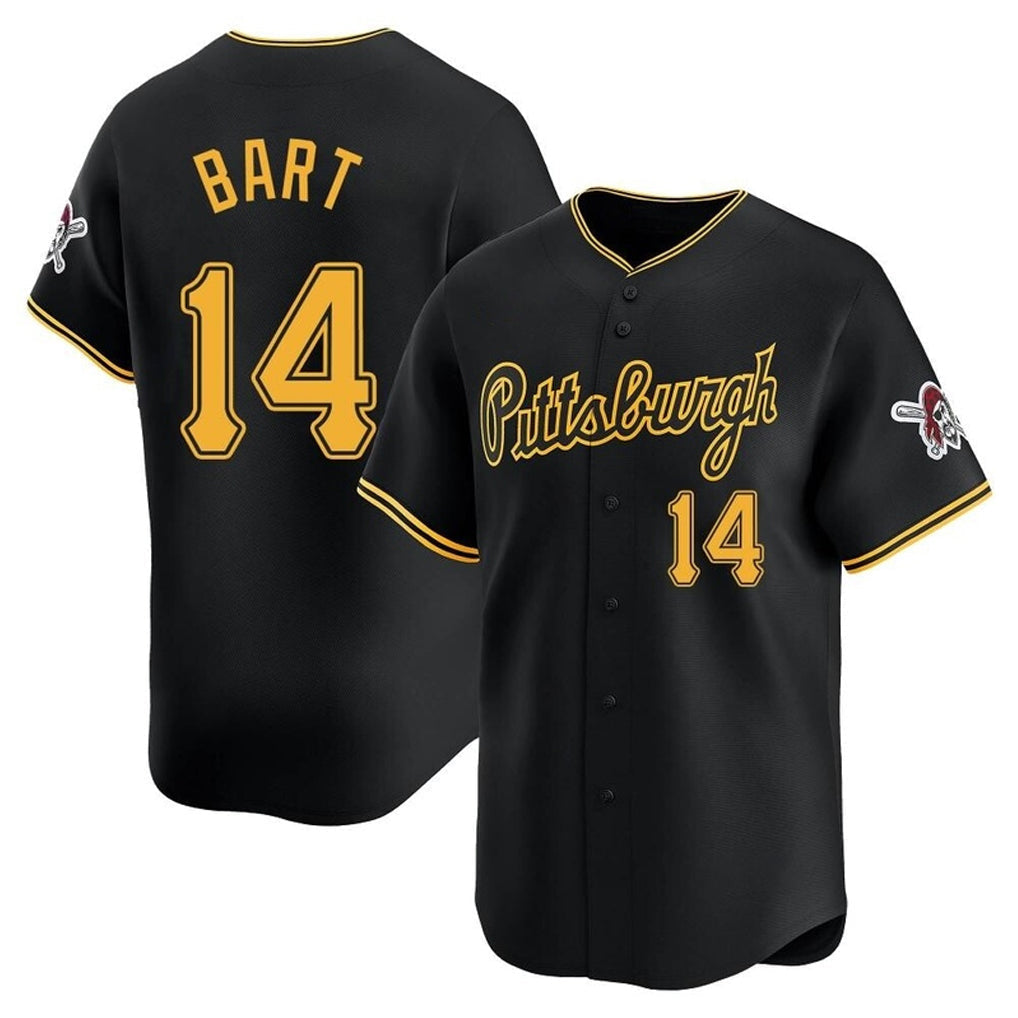 Tlead P.Pirates #14 Joey Bart Player Black Alt Home Limited Stitched Jerseys