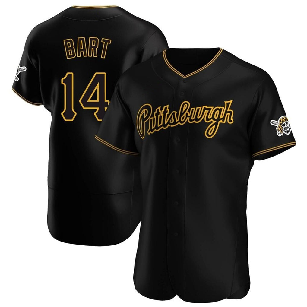 Tlead P.Pirates #14 Joey Bart Player Black Home Limited Elite Stitched Jerseys