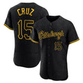 Tlead P.Pirates #15 Oneil Cruz Player Black Snake Skin City Home Limited Elite Stitched Jerseys