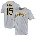 Tlead P.Pirates #15 Oneil Cruz Player Gray Road Home Game Stitched Jerseys