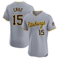 Tlead P.Pirates #15 Oneil Cruz Player Gray Road Home Limited Elite Stitched Jerseys