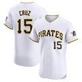 Tlead P.Pirates #15 Oneil Cruz Player White Home Limited Elite Stitched Jerseys