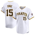Tlead P.Pirates #15 Oneil Cruz Player White Home Limited Stitched Jerseys