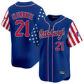 Tlead P.Pirates #21 Roberto Clemente Player Royal 2025 Independence Day Vapor Premier Limited Stitched Jerseys