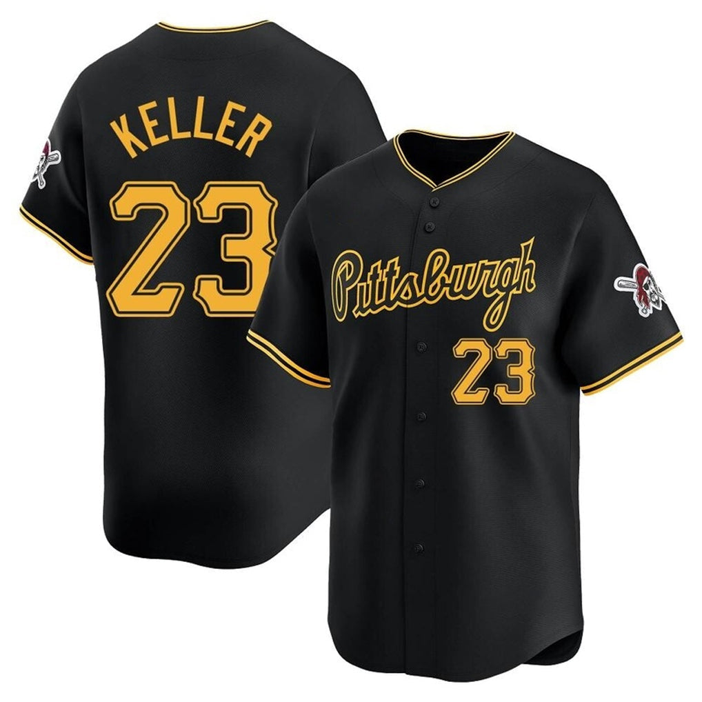 Tlead P.Pirates #23 Mitch Keller Player Black Home Limited Stitched Jerseys