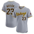 Tlead P.Pirates #23 Mitch Keller Player Gray Road Home Limited Elite Stitched Jerseys
