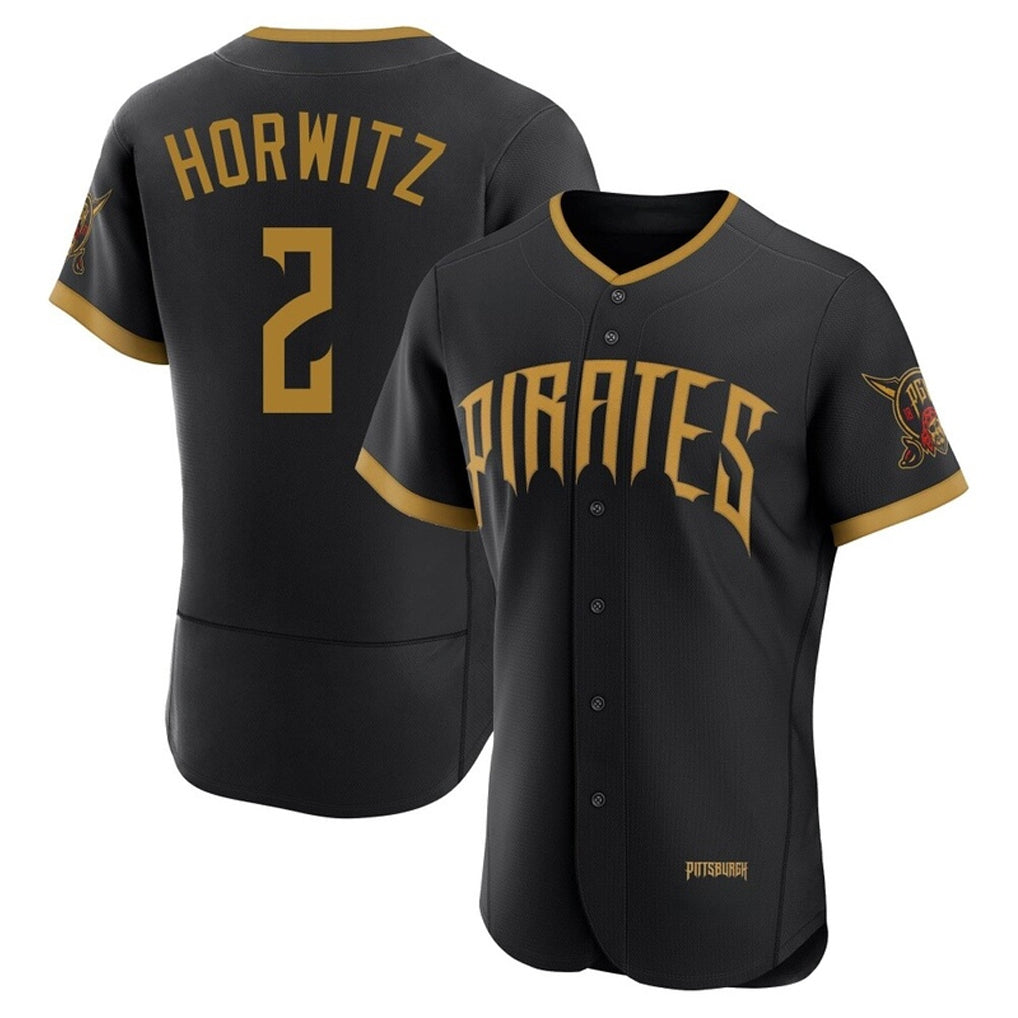 Tlead P.Pirates #2 Spencer Horwitz Player Black 2026 City Connect Home Limited Elite Stitched Jerseys
