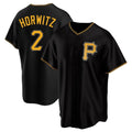 Tlead P.Pirates #2 Spencer Horwitz Player Black Alternate 2025 Home Game Stitched Jerseys