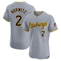 Tlead P.Pirates #2 Spencer Horwitz Player Gray Road Home Limited Elite Stitched Jerseys