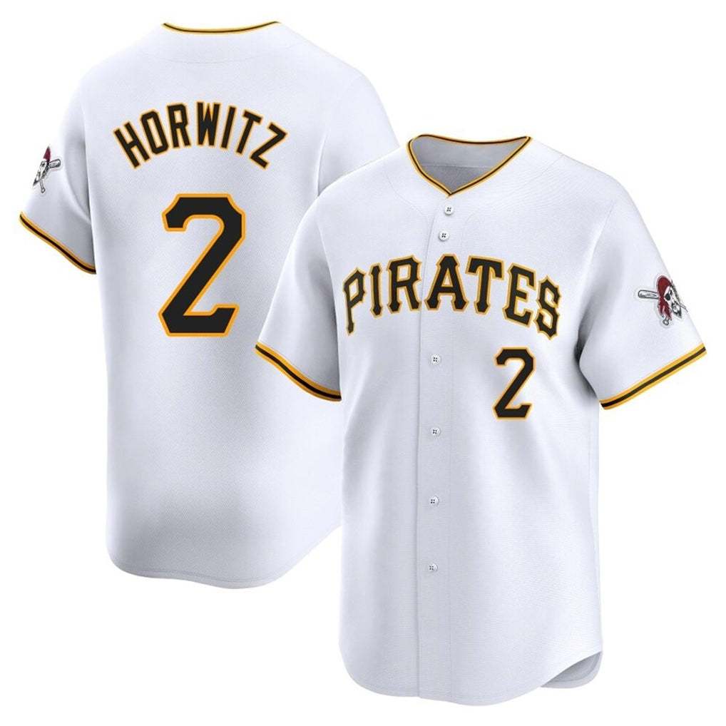 Tlead P.Pirates #2 Spencer Horwitz Player White Home Limited Stitched Jerseys