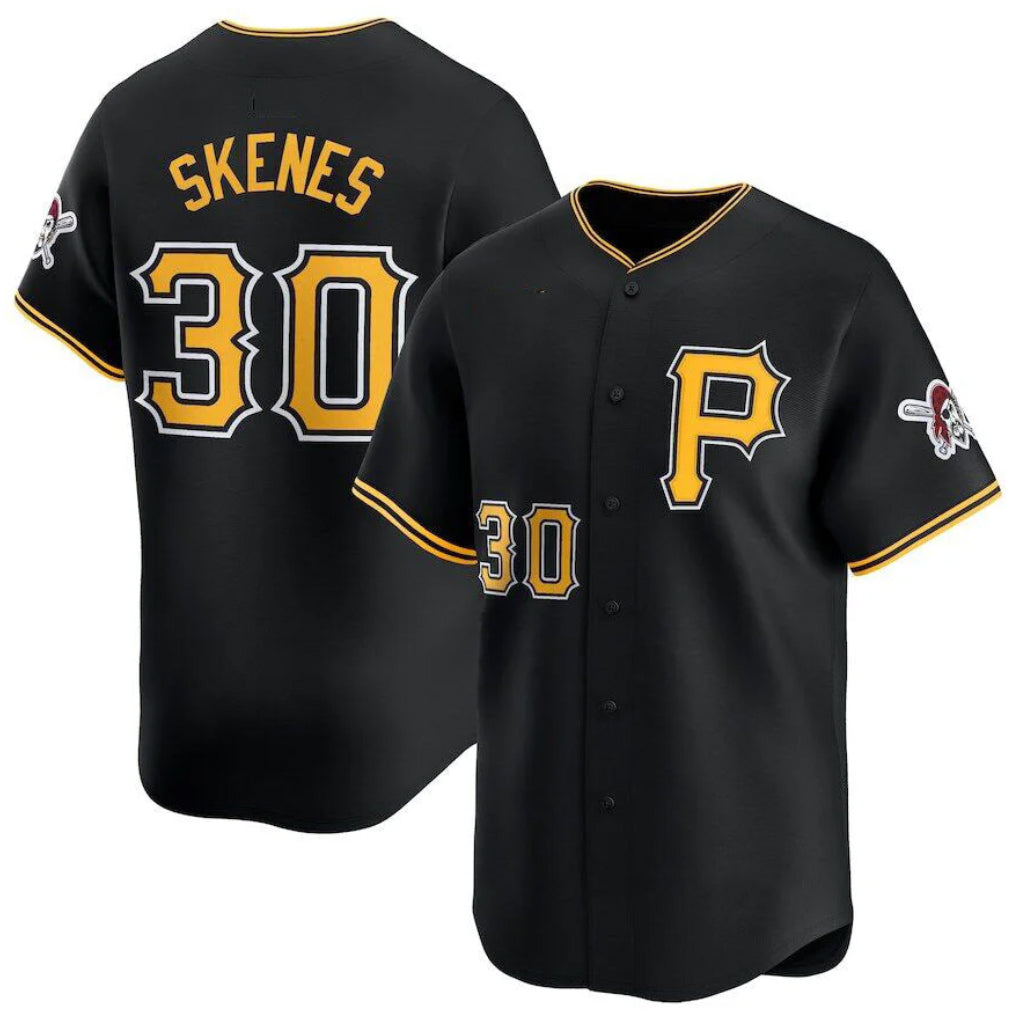 Tlead P.Pirates #30 Paul Skenes Player Black Alt Limited Home Stitched Jerseys