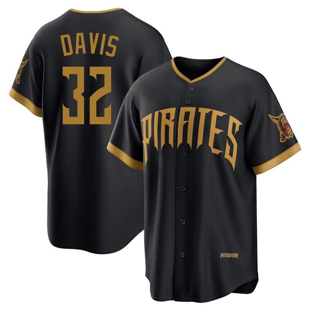 Tlead P.Pirates #32 Henry Davis Player Black 2026 City Connect Home Game Stitched Jerseys