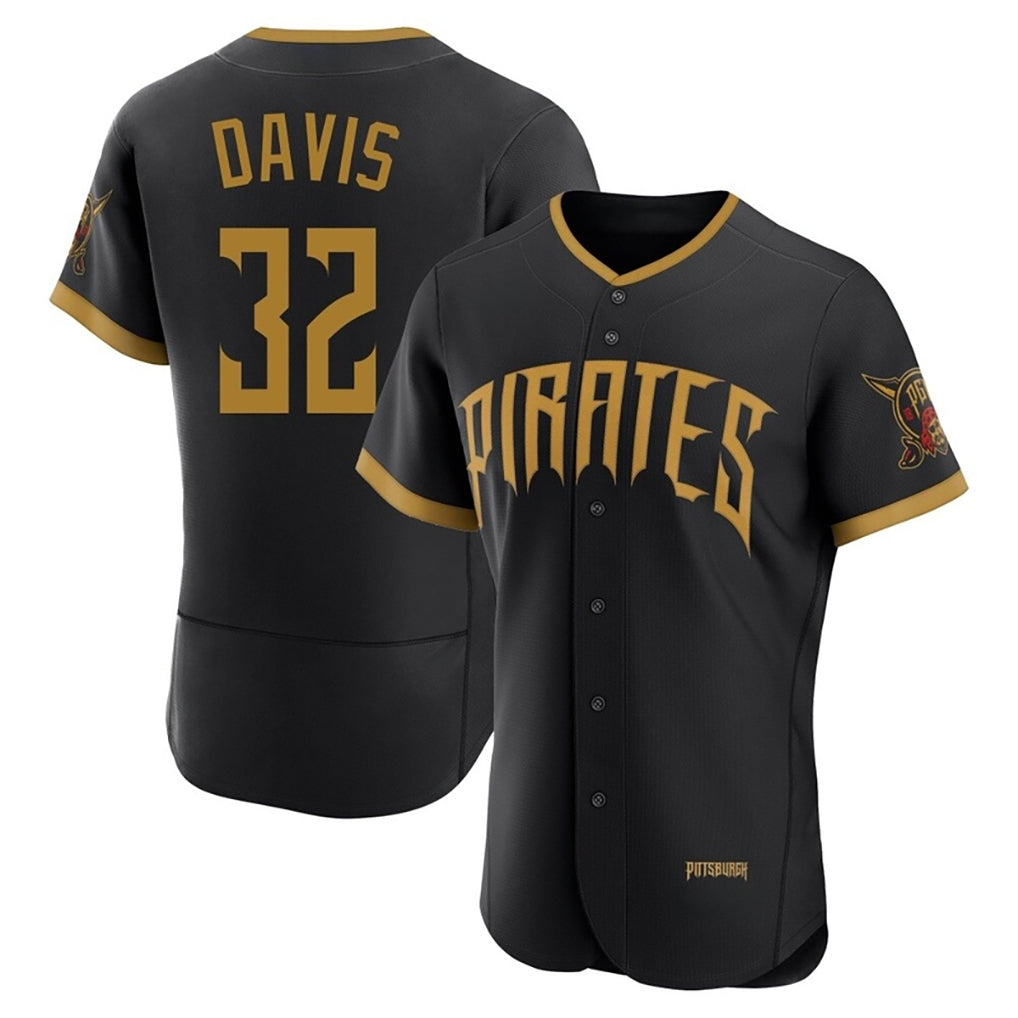 Tlead P.Pirates #32 Henry Davis Player Black 2026 City Connect Home Limited Elite Stitched Jerseys
