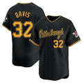Tlead P.Pirates #32 Henry Davis Player Black Alt Home Limited Stitched Jerseys