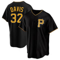 Tlead P.Pirates #32 Henry Davis Player Black Alternate 2025 Home Game Stitched Jerseys