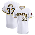 Tlead P.Pirates #32 Henry Davis Player White Home Limited Elite Stitched Jerseys