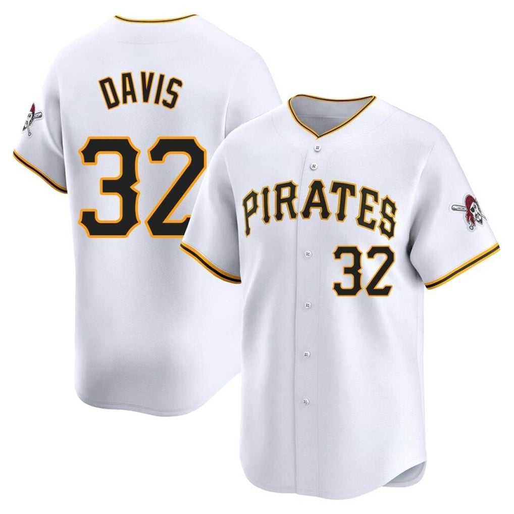 Tlead P.Pirates #32 Henry Davis Player White Home Limited Stitched Jerseys