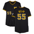 Tlead P.Pirates #55 Jason Delay Player Black Alternate Limited Game Stitched Jerseys