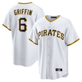 Tlead P.Pirates #6 Konnor Griffin Player White Home Game Stitched Jerseys
