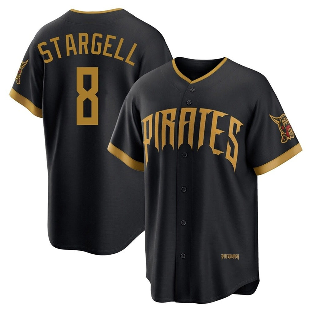 Tlead P.Pirates #8 Willie Stargell Player Black 2026 City Connect Home Limited Stitched Jerseys