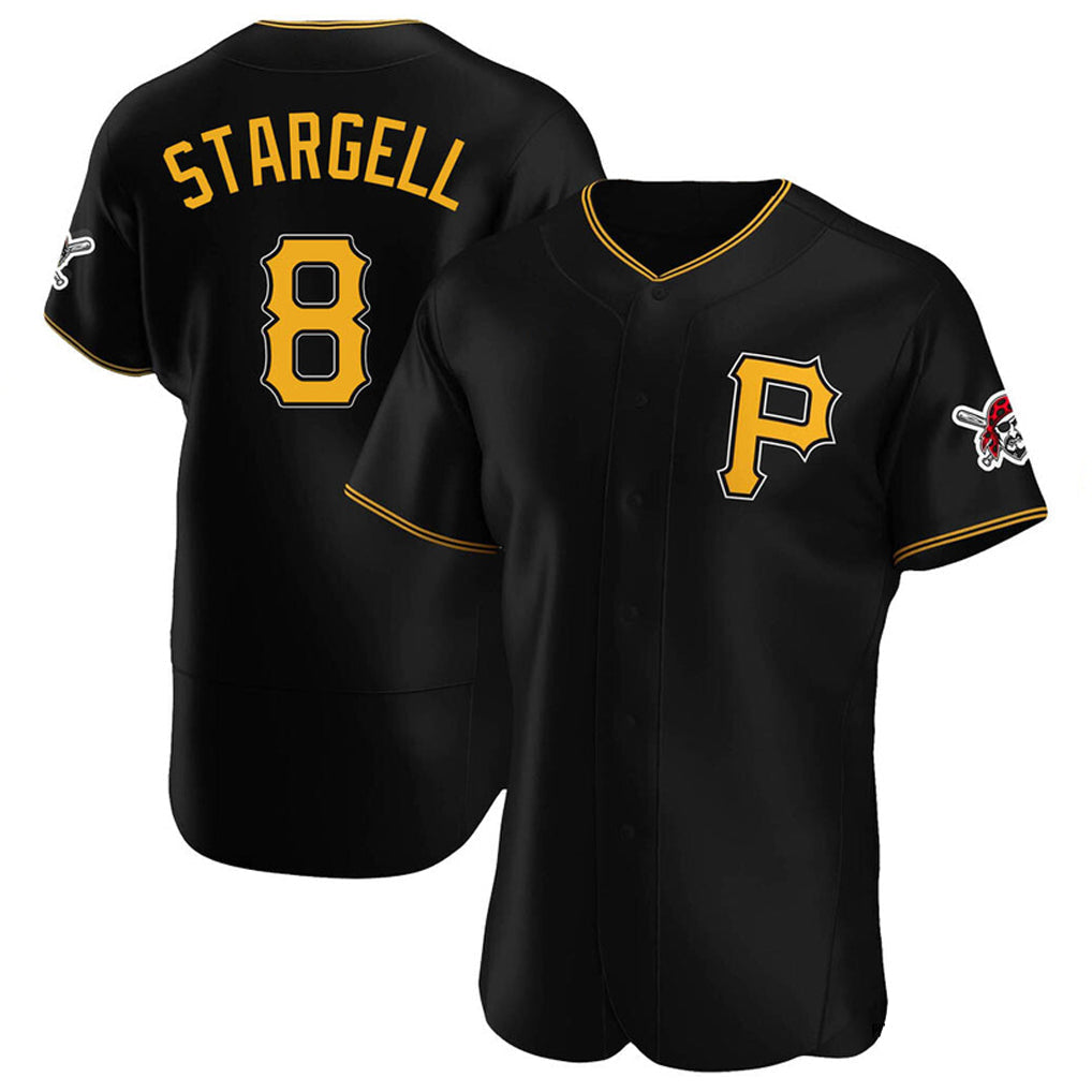 Tlead P.Pirates #8 Willie Stargell Player Black Alternate 2025 Home Limited Elite Stitched Jerseys