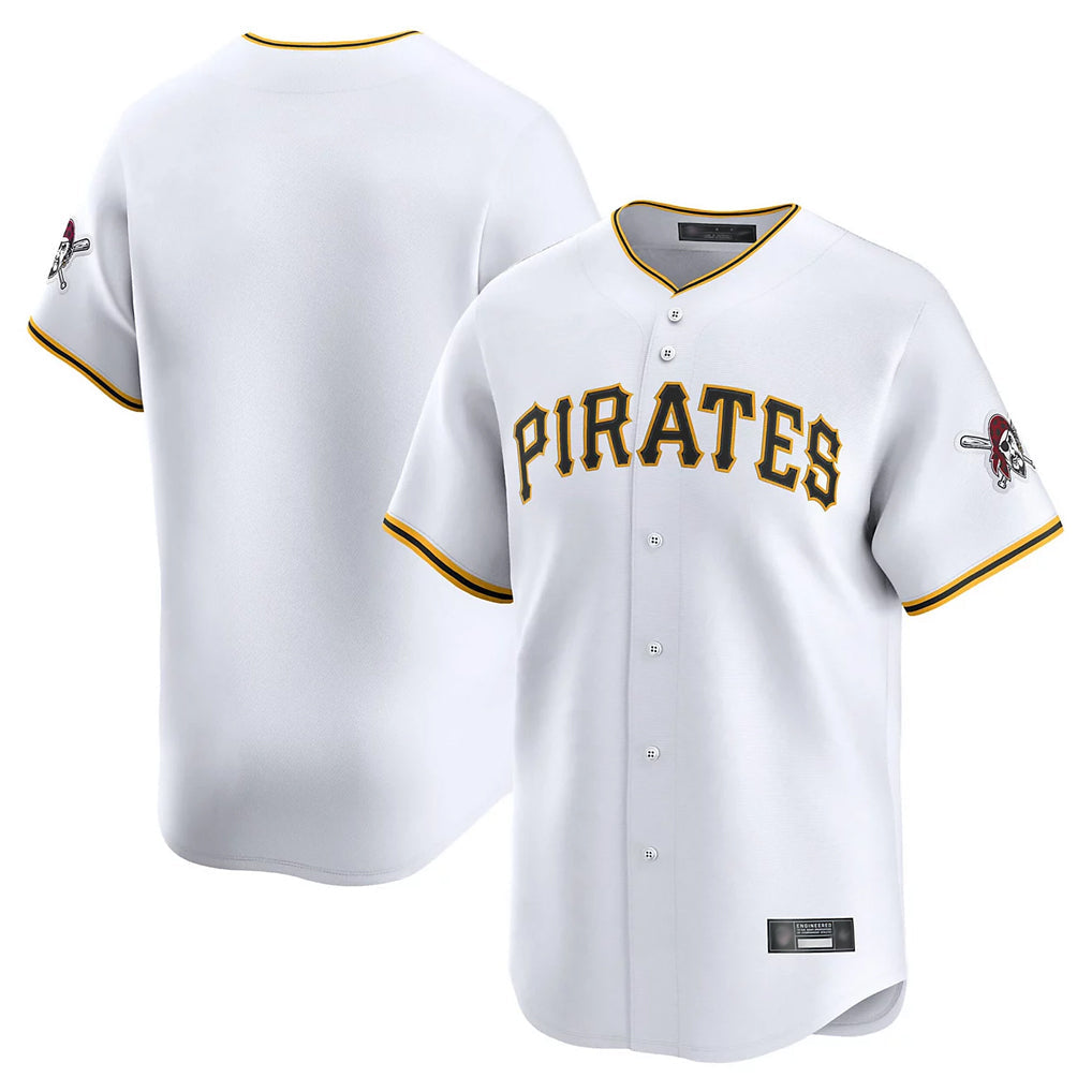 Tlead P.Pirates Blank Player White Home Limited Stitched Jerseys