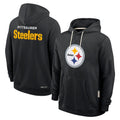Tlead P.Steelers Blck LOGO Pullover Hoodies Limited Blank Player Stitched Jerseys