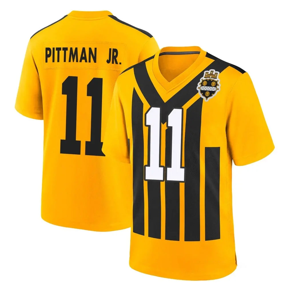 Tlead P.Steelers #11 Michael Pittman Jr. Player Gold Limited 1933 Throwback Home Game Stitched Jerseys