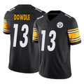 Tlead P.Steelers #13 Rico Dowdle Player Black Limited Vapor F.U.S.E. Home Game Stitched Jerseys