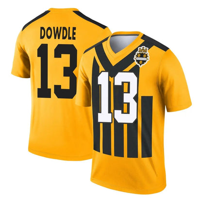 Tlead P.Steelers #13 Rico Dowdle Player Gold Legend Limited 1933 Throwback Performance Home Game Stitched Jerseys