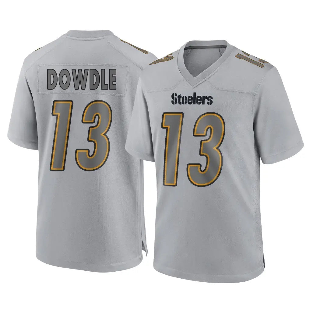 Tlead P.Steelers #13 Rico Dowdle Player Gray Atmosphere Fashion Home Game Stitched Jerseys
