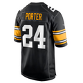 Tlead P.Steelers #24 Joey Porter Jr. Black Alternate Game American Stitched Jersey
