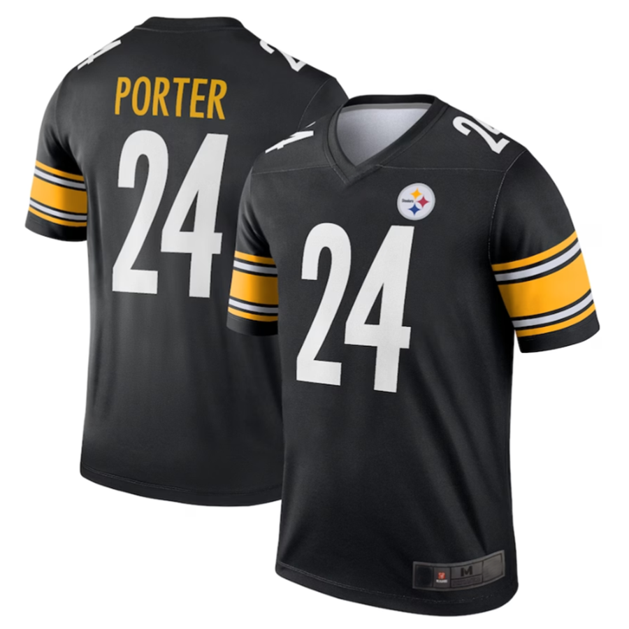 Tlead P.Steelers #24 Joey Porter Jr. Black Legend American Stitched Jerseys