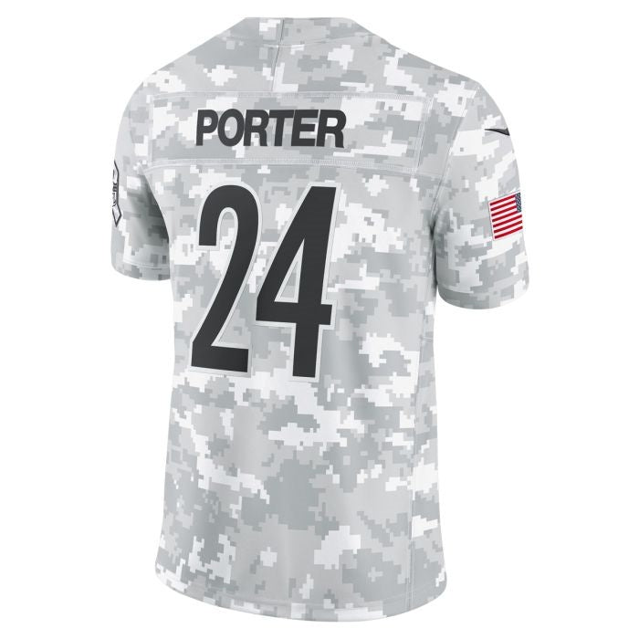 Tlead P.Steelers #24 Joey Porter Jr. Limited Salute to Service Stitched Jerseys