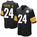 Tlead P.Steelers #24 Joey Porter Jr. Player Black Game Home Stitched Jerseys
