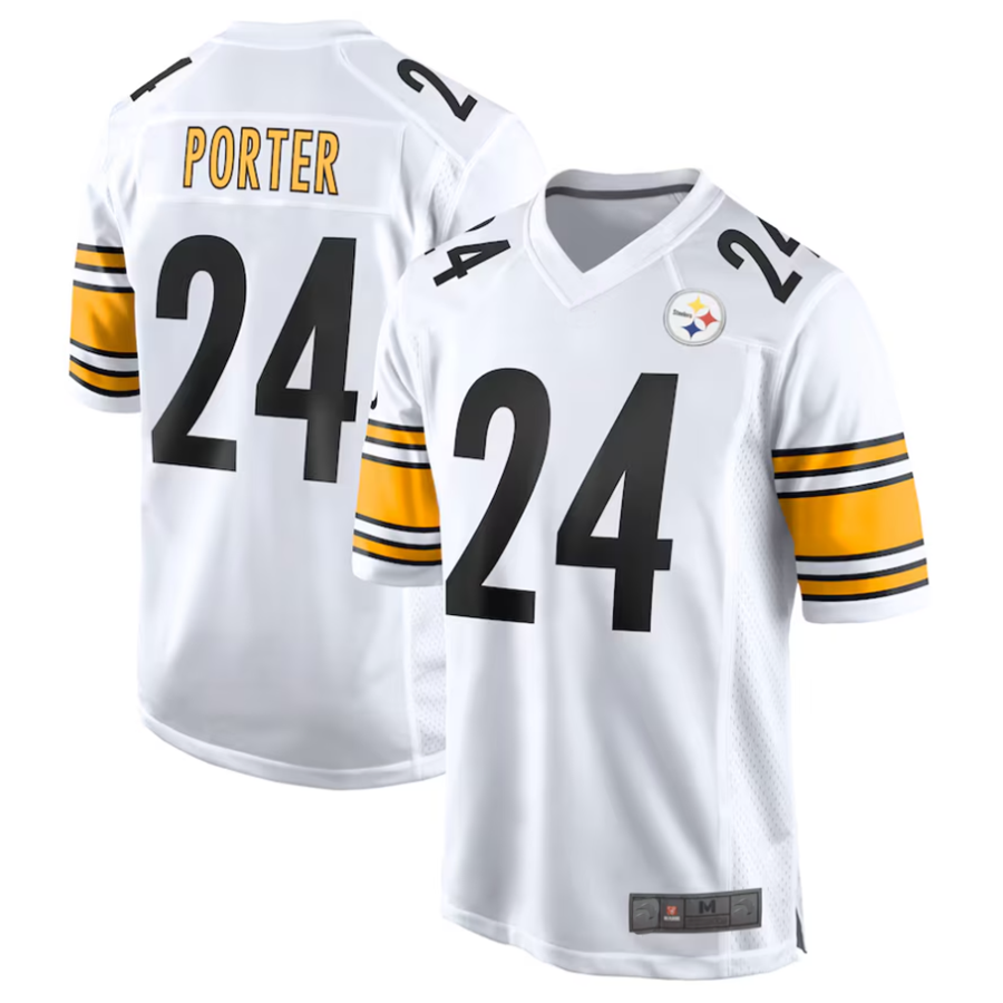 Tlead P.Steelers #24 Joey Porter Jr. Player White Game Stitched Jerseys