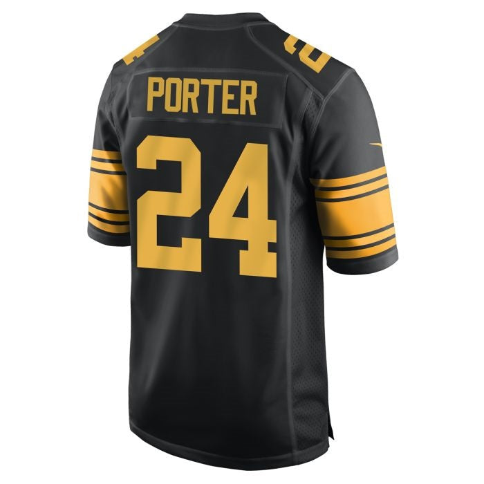 Tlead P.Steelers #24 Joey Porter Jr. Replica Color Rush Jerseys