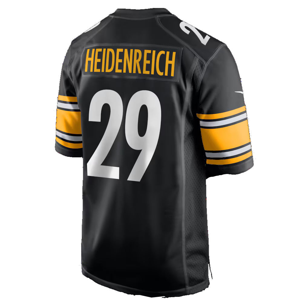 Tlead P.Steelers #29 Eli Heidenreich Black Team Game Stitched Jerseys
