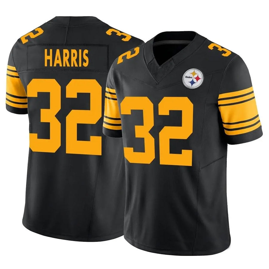 Tlead P.Steelers #32 Franco Harris Player Black Vapor F.U.S.E. Limited Stitched Jerseys