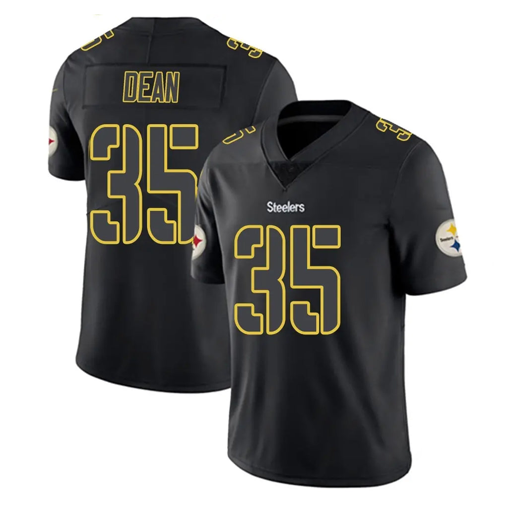 Tlead P.Steelers #35 Jamel Dean Player Black Impact Limited Home Game Stitched Jerseys