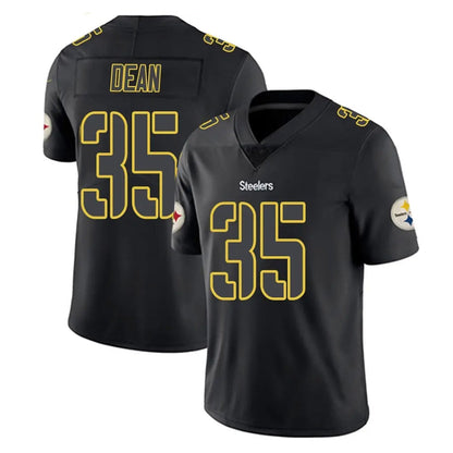 Tlead P.Steelers #35 Jamel Dean Player Black Impact Limited Home Game Stitched Jerseys