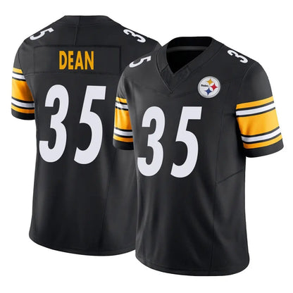 Tlead P.Steelers #35 Jamel Dean Player Black Limited Vapor F.U.S.E. Home Game Stitched Jerseys