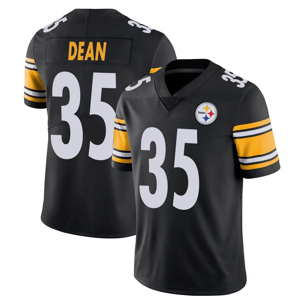 Tlead P.Steelers #35 Jamel Dean Player Black Limited Vapor Untouchable Home Game Stitched Jerseys