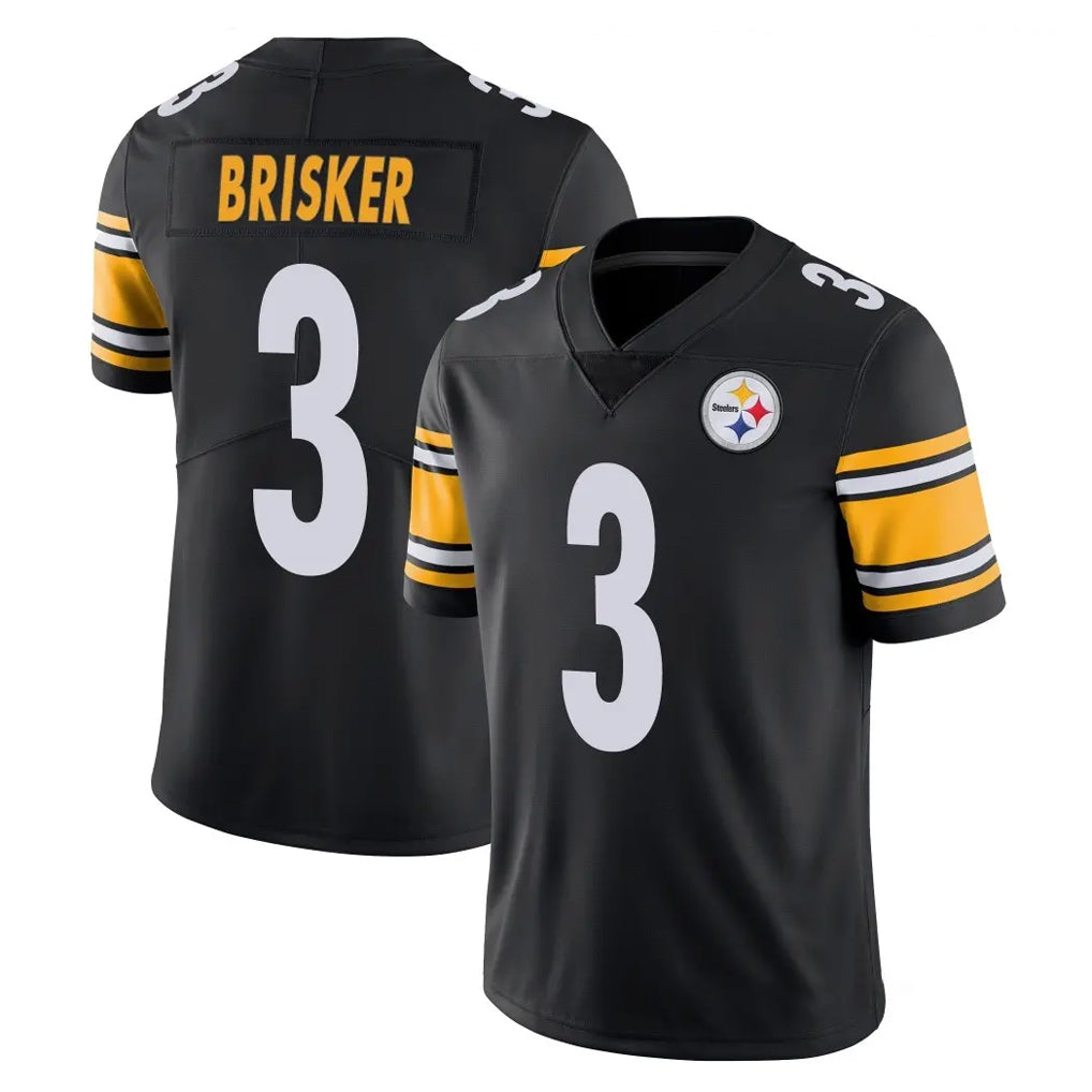 Tlead P.Steelers #3 Jaquan Brisker Player Black Limited Vapor Untouchable Home Game Stitched Jerseys